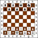 Satranç taşlı satranç tahtası